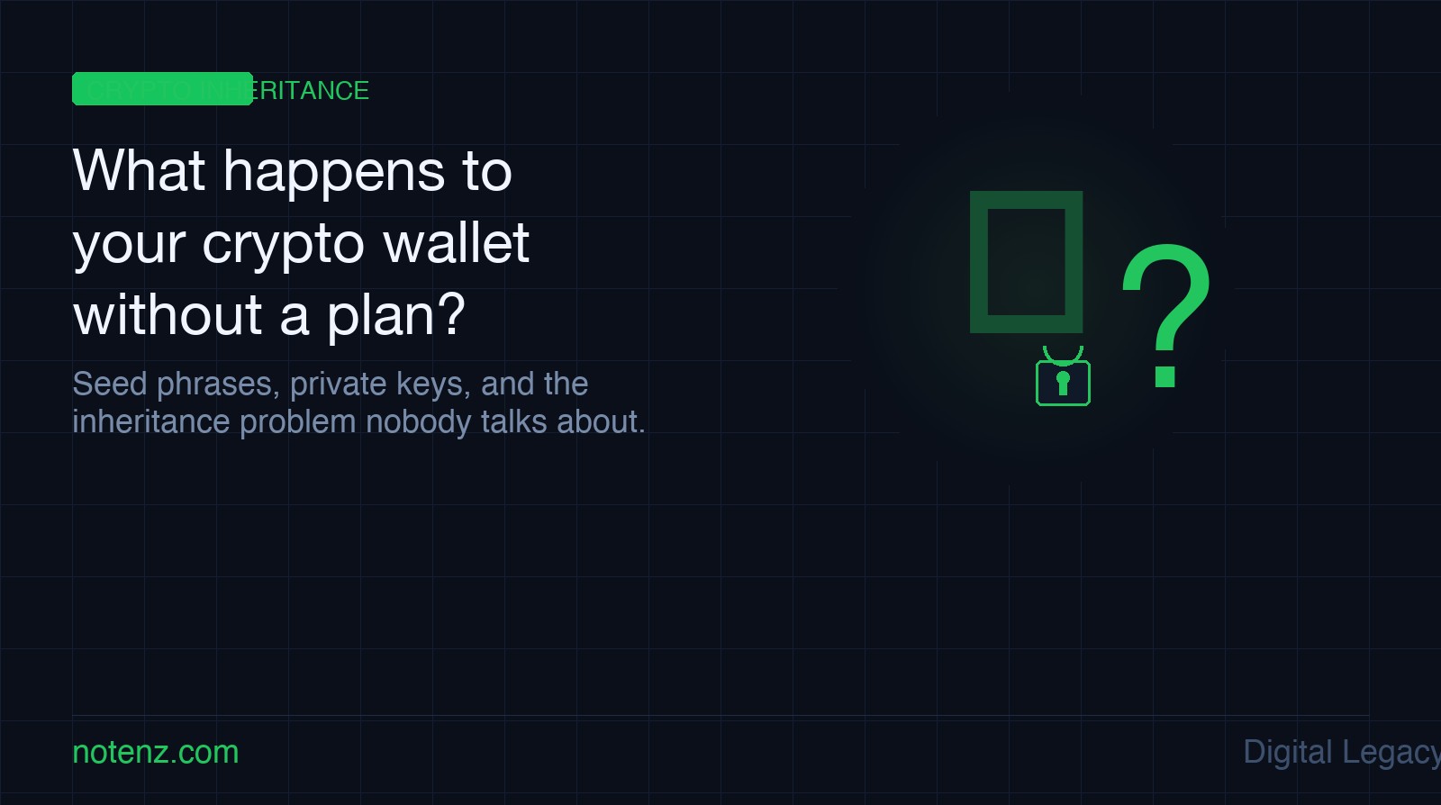 What happens to your crypto wallet without a plan?