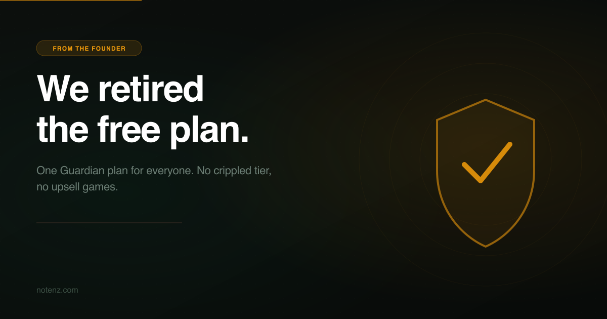 Why we retired the free plan